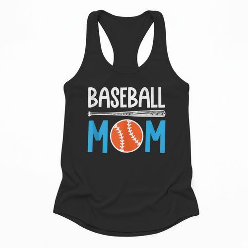Baseball Mom Leopard Print Baseball Mama Women Mother's Day Flowy Tank - Sportilla
