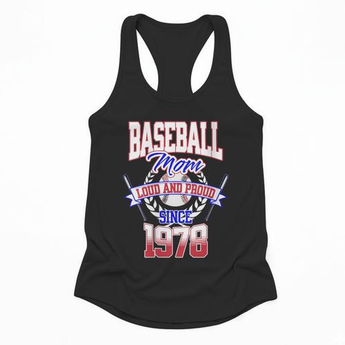 Baseball Mom Loud & Proud Since 1978 Flowy Tank - Sportilla