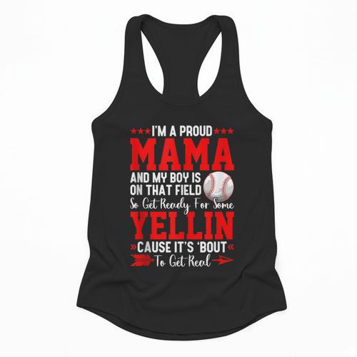 Baseball Mom Mama Baseball Lover Sport Mother's Day Flowy Tank - Sportilla