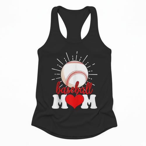 Baseball Mom Mama Mother's Day Sport Lover Flowy Tank - Sportilla