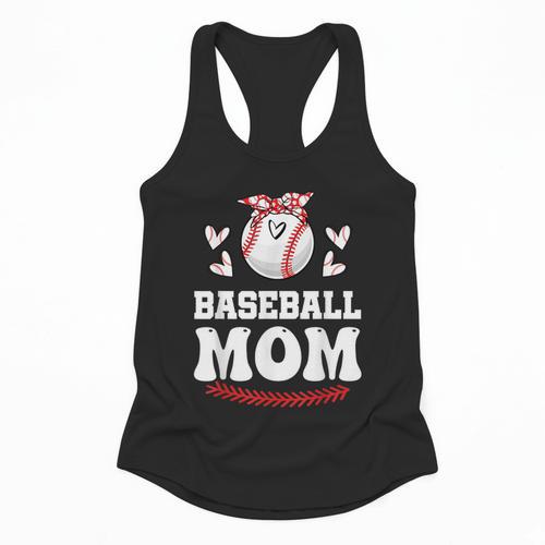 Baseball Mom Shirt Mama Women Baseball Shirt For Flowy Tank - Sportilla