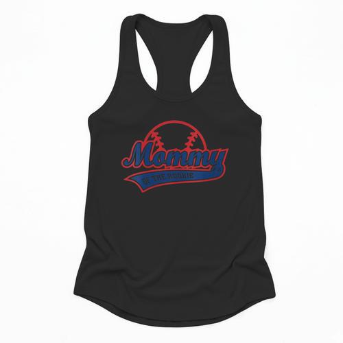 Baseball Mommy Of The Rookie Mom Birthday Baseball Flowy Tank - Sportilla