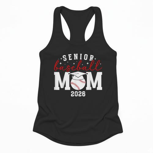 Baseball Senior Mom Of A Senior Baseball Player Mom 2026 Flowy Tank - Sportilla