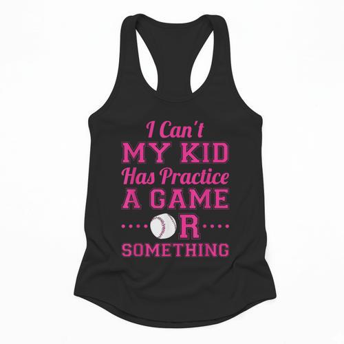 I Can't My Kid Has Practice A Game Or Something Baseball Mom Flowy Tank - Sportilla