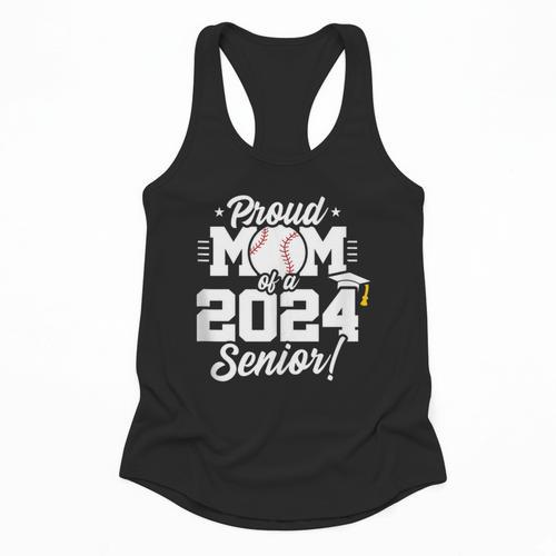 Class Of 2024 Senior Year Baseball Mom Senior 2024 Flowy Tank - Sportilla