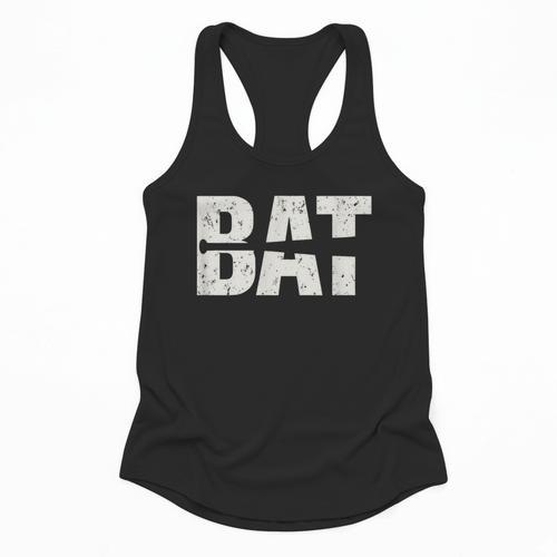 Cool Bat Dad Baseball Tee Women Kids Flowy Tank - Sportilla
