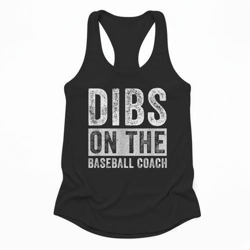 Dibs On The Baseball Coach Wife Girlfriend Flowy Tank - Sportilla