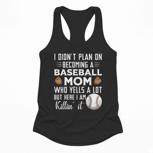 I Didn't Plan On Becoming a Baseball Mom Mother's Day Flowy Tank - Sportilla