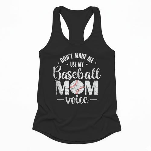 Don't Make Me Use My Baseball Mom Voice Flowy Tank - Sportilla