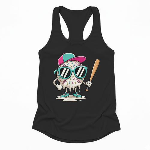 Dripping Baseball Baseball Lover Player Baseballer Flowy Tank - Sportilla