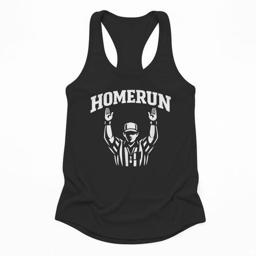 Football Referee Tee Touchdown Baseball Homerun Flowy Tank - Sportilla