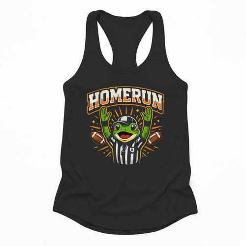 Football Referee Touchdown Baseball Homerun Frog Flowy Tank - Sportilla