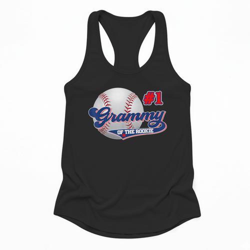 Grammy Rookie Of Year 1st Birthday Baseball Theme Matching Flowy Tank - Sportilla