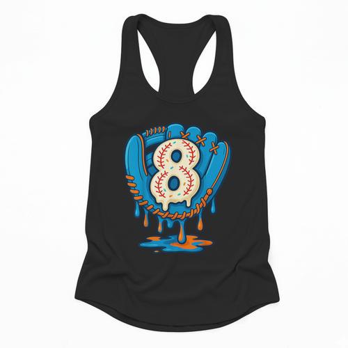 Ice Cream Baseball Glove 8th Birthday Edition Flowy Tank - Sportilla