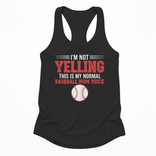 I'm Not Yelling This Is My Normal Baseball Mom Voice Flowy Tank - Sportilla