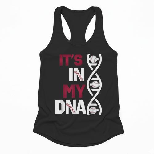 ITS In My DNA Baseball Sport Player Saying Flowy Tank - Sportilla