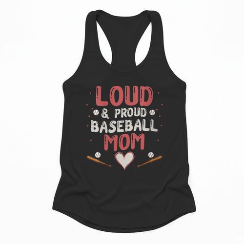 Loud Proud Baseball Mom Flowy Tank - Sportilla