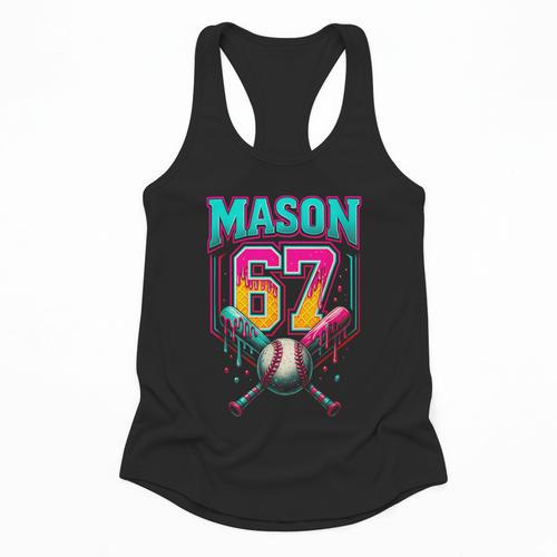 Mason 67 Ice Cream Drip Baseball Ice Cream Drip Flowy Tank - Sportilla