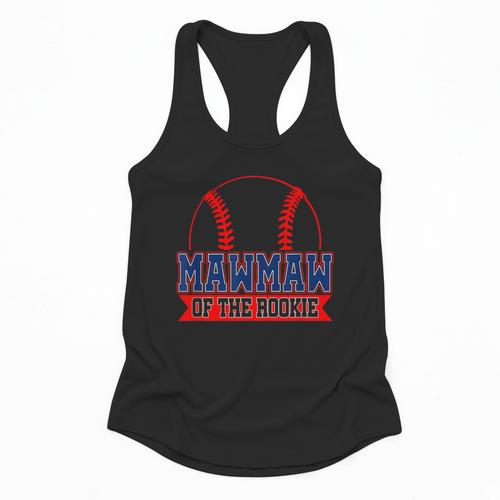 Mawmaw Rookie Of Year 1st Birthday Baseball Theme Matching Flowy Tank - Sportilla