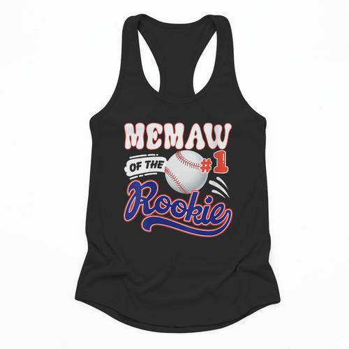 Memaw Rookie Of Year 1st Birthday Baseball Theme Matching Flowy Tank - Sportilla