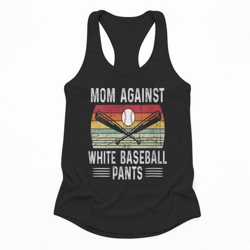Moms Against Baseball Pants Mothers Baseball Mom Flowy Tank - Sportilla