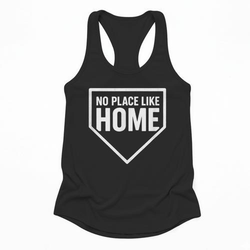 No Place Like Home Baseball Home Plate Flowy Tank - Sportilla