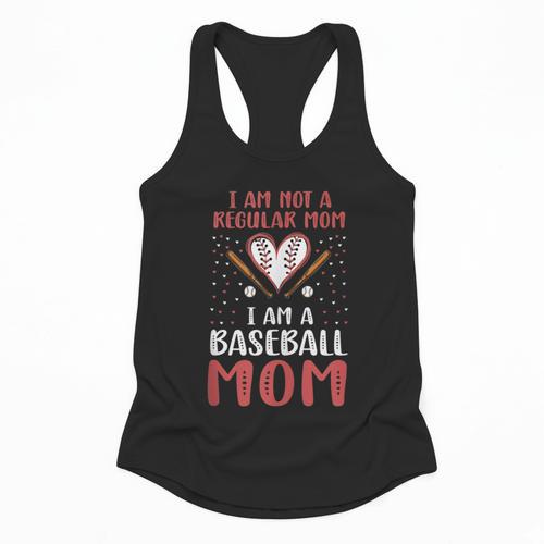 I Am Not a Regular Mom I Am a Baseball Mom Flowy Tank - Sportilla