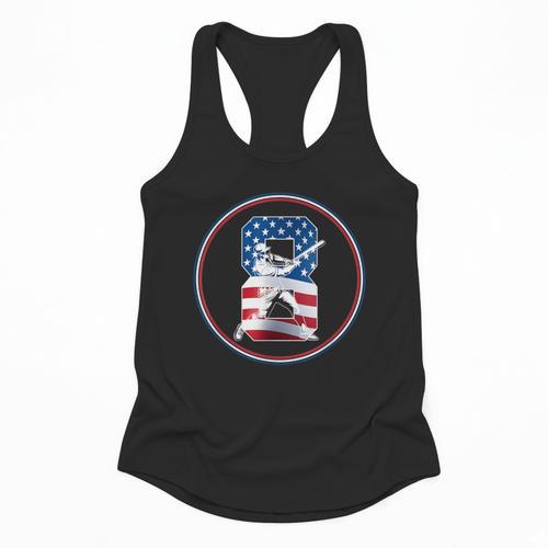 Number 8 Years Baseball 8TH Birthday Flowy Tank - Sportilla