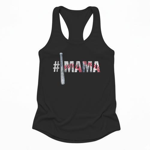 Number One Baseball Mom For Mothers Day Baseball Mama Flowy Tank - Sportilla