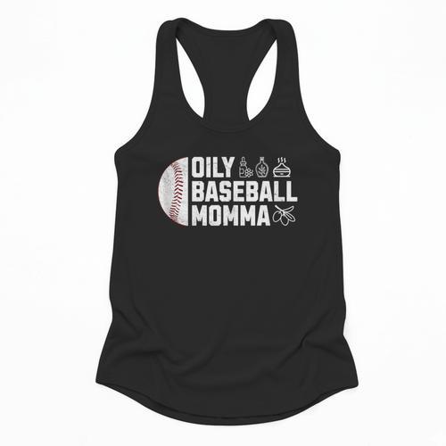 Oily Baseball Momma Essential Oils Meme For Oils Mom Flowy Tank - Sportilla