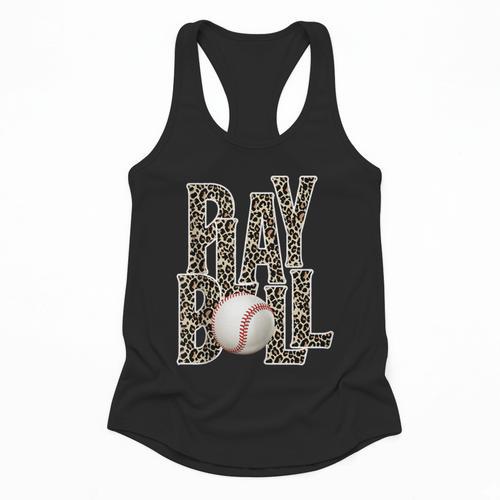Play Ball Women Graphic Baseball Mom Baseball Flowy Tank - Sportilla