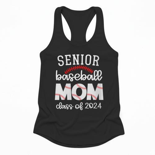 Senior Baseball Mom Class Of 2024 Baseball Senior Night Flowy Tank - Sportilla