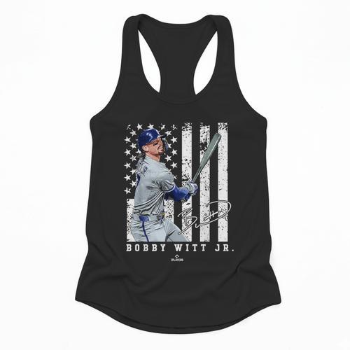 Show Your Pride Bobby WITT Jr Kansas City Baseball MLBPA Flowy Tank - Sportilla