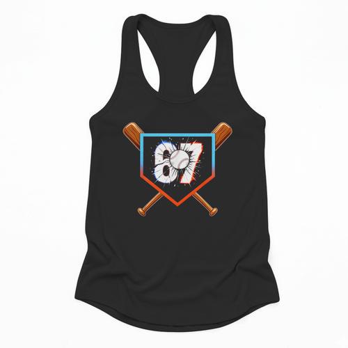 Six Seven 67 Baseball Birthday Boy Men Kids Boys Flowy Tank - Sportilla