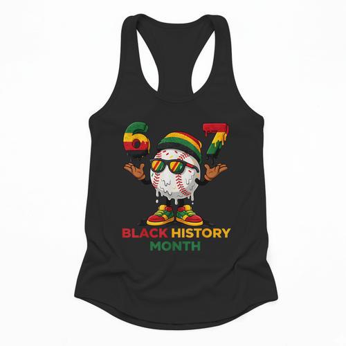 Six Seven History Month Baseball Drip Sports Flowy Tank - Sportilla