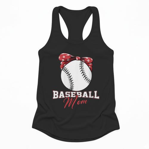 Softball Baseball Mom Floral Tee Mother's Day Flowy Tank - Sportilla