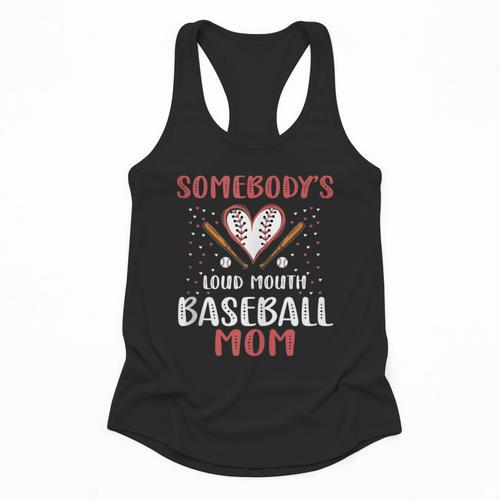 Somebody’s Loud Mouth Baseball Mom Flowy Tank - Sportilla