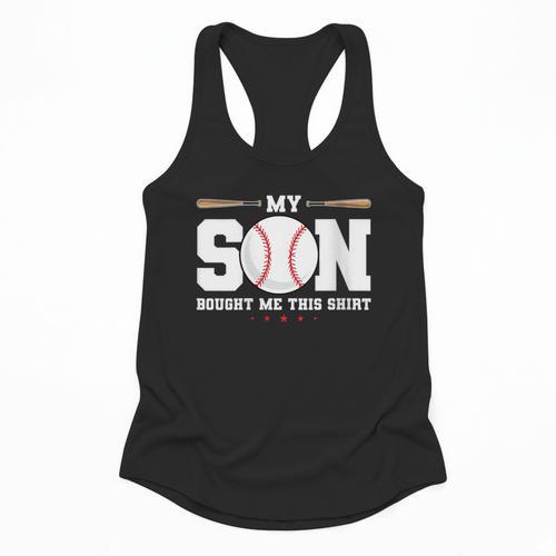 My Son Bought Me This Baseball Mom Flowy Tank - Sportilla