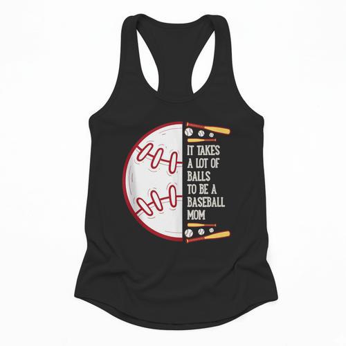 It Takes a Lot Of Balls To Be a Baseball Mom Flowy Tank - Sportilla