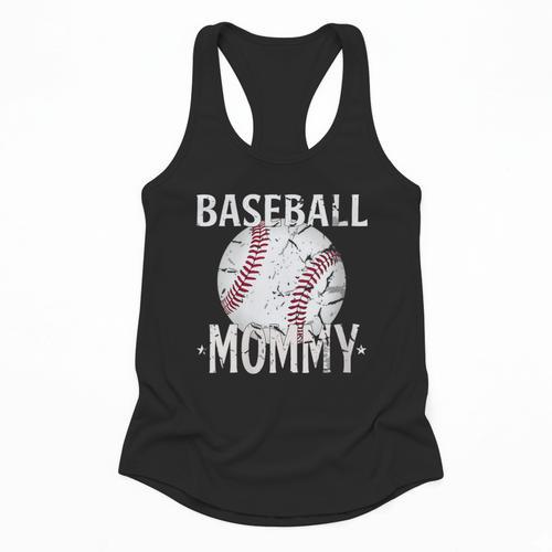 Vintage Baseball Mommy Mother's Day Sports Lover Mom Flowy Tank - Sportilla