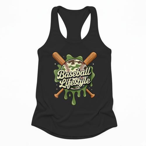 Women's Baseball Life Style 101 Apparel Youth Drip Baseball Boys Kid Flowy Tank - Sportilla
