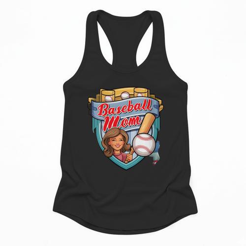 Womens Baseball Mom Mama Mother's In My Baseball Mom Era Flowy Tank - Sportilla