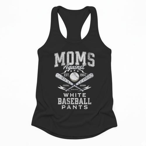 Women's Baseball Mom Moms Against Baseball Pants Proud Flowy Tank - Sportilla