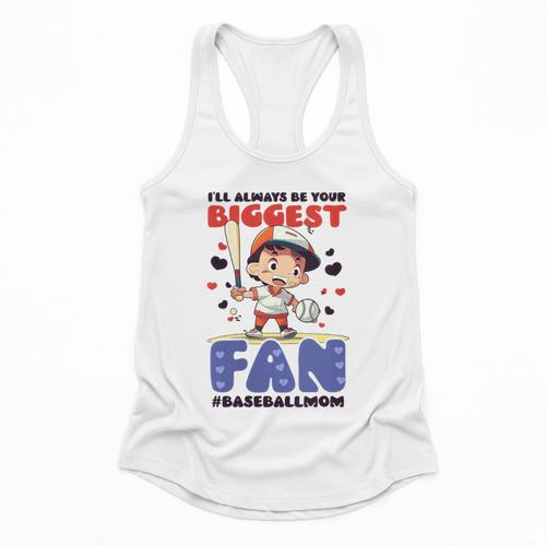 Always Your Biggest Fan Baseball Mom Flowy Tank - Sportilla