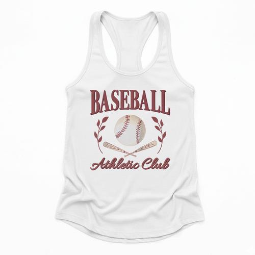 Baseball Athletic Social Club Baseball Mom Trendy Baseball Raglan Baseball Tee Flowy Tank - Sportilla
