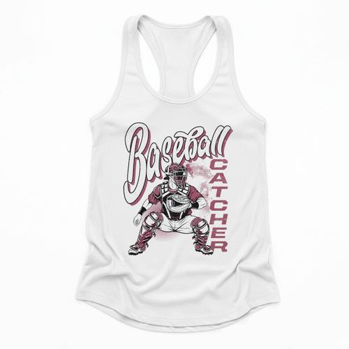 Baseball Catcher Gear Home Plate Premium Tri-Blend Flowy Tank - Sportilla