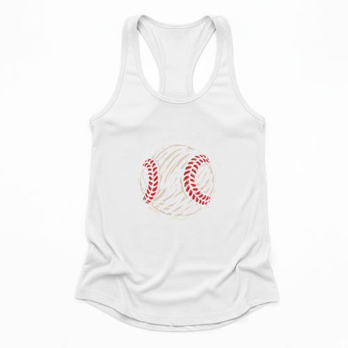 Baseball Gigi Distressed Vintage Grandma Game Day Flowy Tank - Sportilla