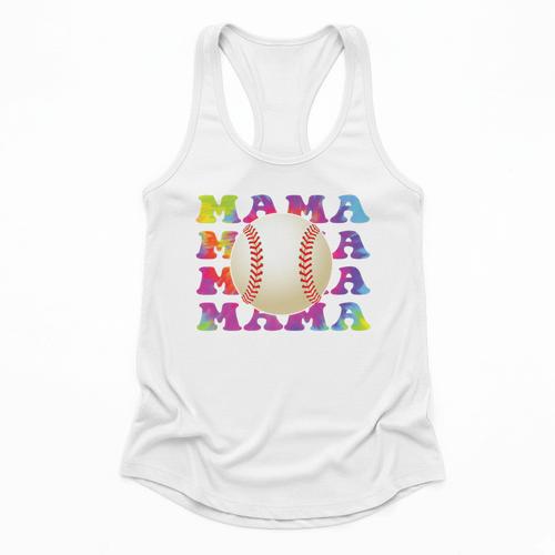 Baseball Mama Sport Women Proud Baseball Mom Premium Flowy Tank - Sportilla