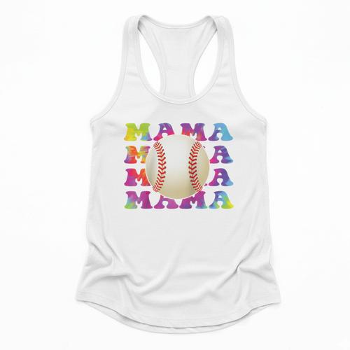 Baseball Mama Sport Women Proud Baseball Mom Raglan Baseball Tee Flowy Tank - Sportilla