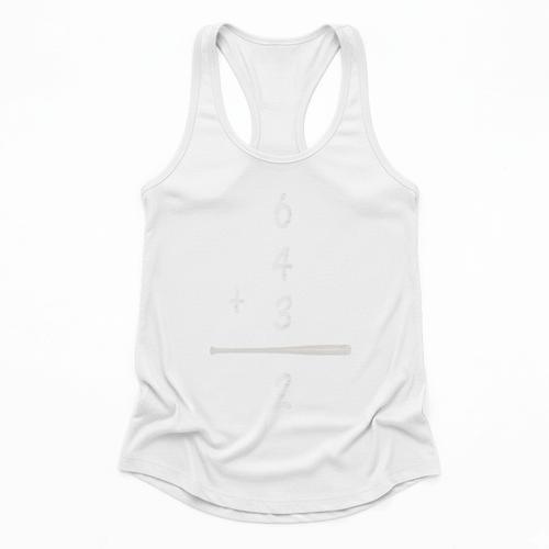 Baseball Math 6 4 3 2 Double Play Cute Softball Game Premium Tri-Blend Flowy Tank - Sportilla